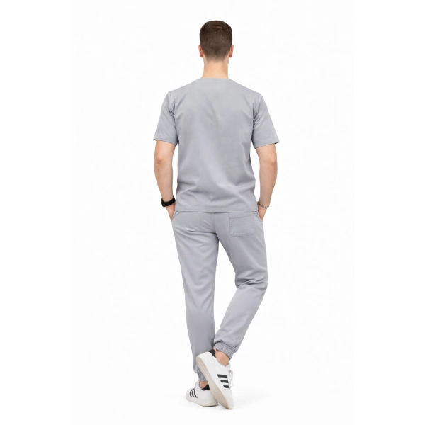 Komplet medyczny  Stretch ciemny szary roz. M